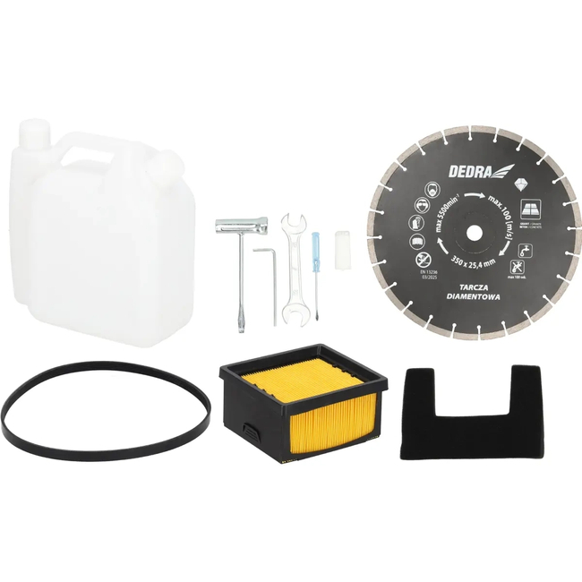 Przecinarka spalinowa do betonu i stali 3,5kW 350/25,4mm