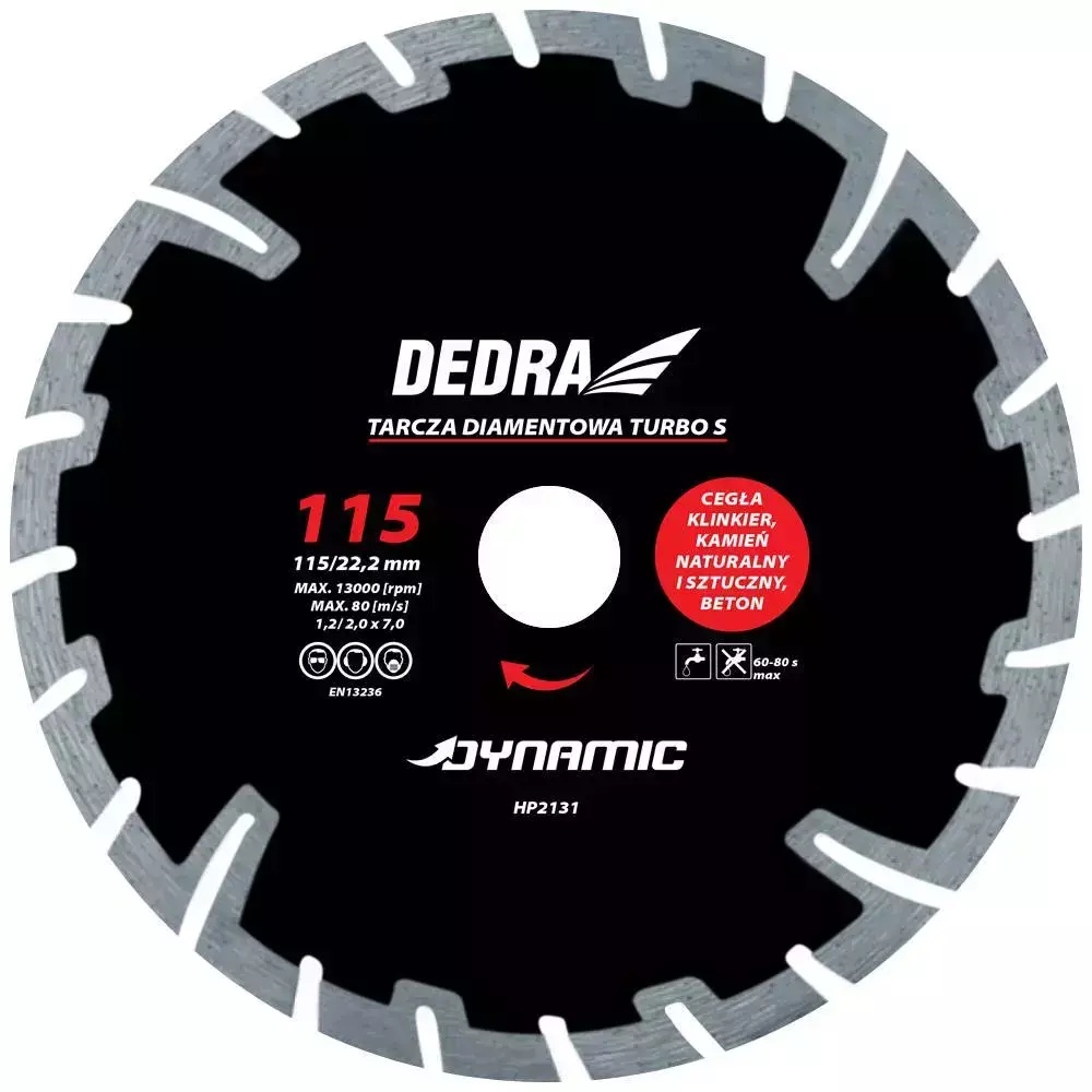 Tarcza diamentowa TURBO S 230mm/22.2mm Dynamic
