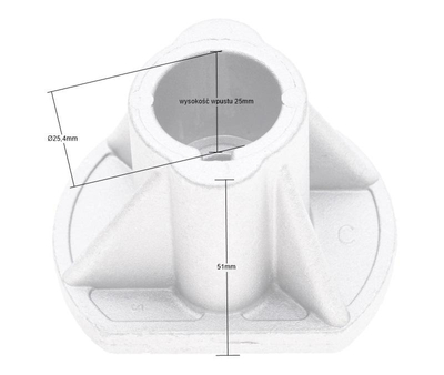 Castel Garden NG410/414/464TR CL484TR R484TR 25,4 mm žací adaptér RO50417