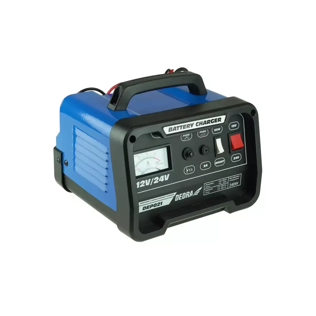 Prostownik DEDRA DEP021 - widok z boku