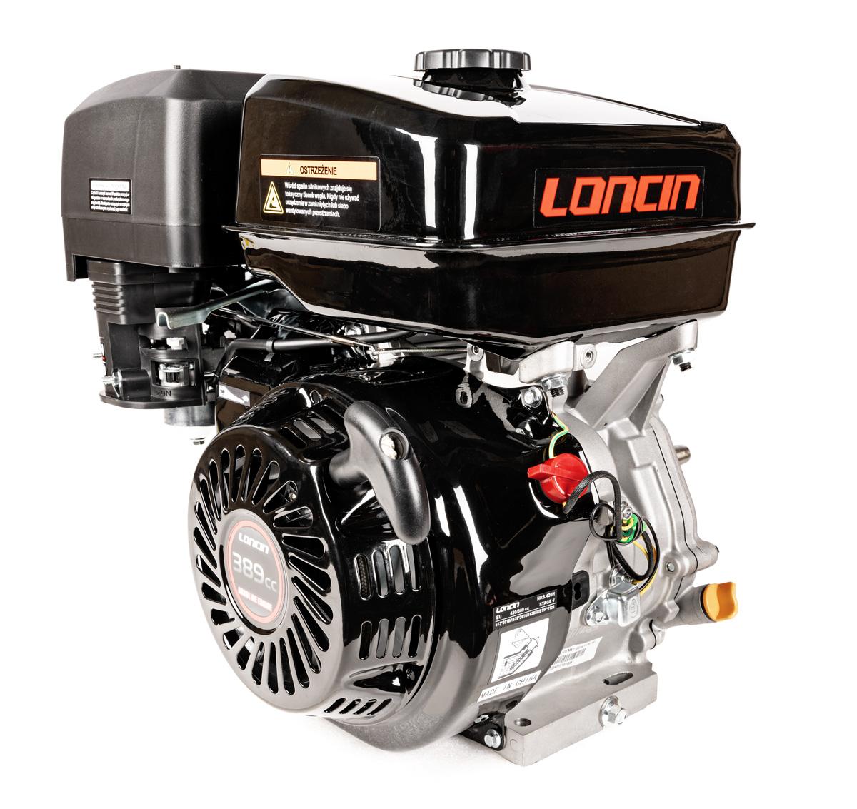 Silnik Loncin G390F-L wał poziomy 22,2 mm / 105 mm stożek G390F-L