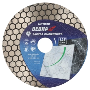 Dedra H1042 Tarcza diamentowa 125mm plaster miodu do gresu betonu, dysk szlifierski