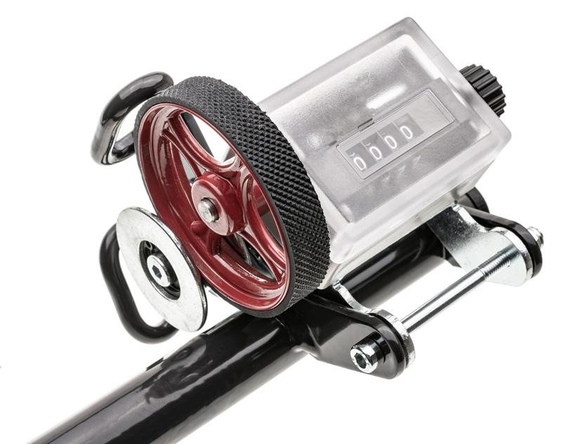 Ecotech NT60 7599L – zbliżenie licznika i koła pomiarowego