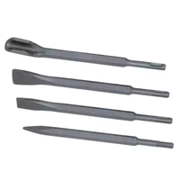 DEDRA 0708 Komplet 4 dłut SDS+ 250 mm do muru i betonu, płaskie, szpicak