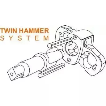PANSAM A533162 Klucz pneumatyczny udarowy 1/2" 570Nm do kół, pistolet, zakrętarka warsztatowa