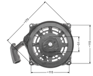 B&S Quantum startér zam. 497680 NZ545