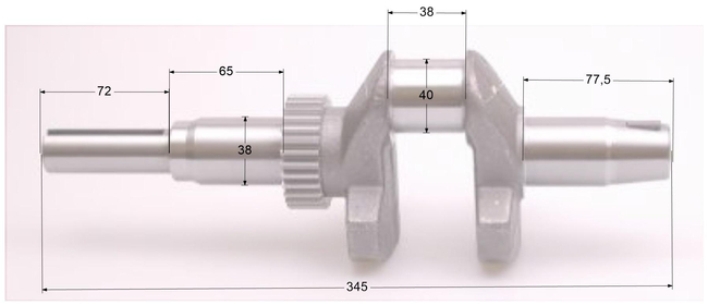 Rato engine R670 crankshaft 13300-Z120230-00A0