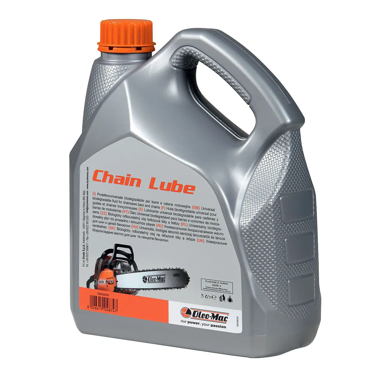 Oleo-Mac Chain Lube 5L 3555009A olej do łańcucha biodegradowalny do pilarek spalinowych i elektrycznych