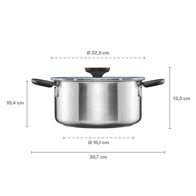 Pot 3 l with lid Functional Form 1072316