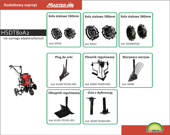 MASTERCUT HSDT80A2 GLEBOGRYZARKA SPALINOWA KULTYWATOR 2 BIEGI / 7 KM / 35cm do 80cm