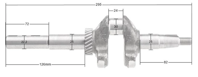 Loncin LC1P70FCD-F LC1P70FC-F-E5 LC1P68FA crankshaft 130290324-0001