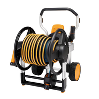 Fiskars Wózek z wężem XL 20 m + akcesoria – zestaw nawadniania ogrodu 1062256