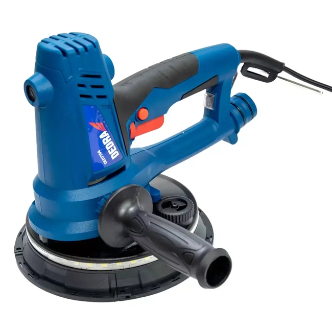 MANUAL GYPSUM GRINDER LED DEDRA DED7764 750W, BLADE 180MM, FOR GYPSUM DRYWALL, WITH SUCTION