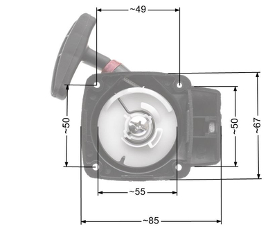 Rozrusznik NAC CG260B;WLBC260-2ZXU na drut wykaszarki marketowe NZ476