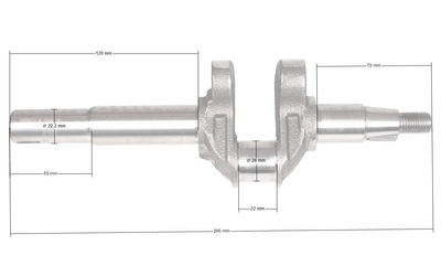Wał korbowy Loncin LC1P65FE-2 rozr. elektr. CZĘŚĆ ORYGINALNA 130290626-0001