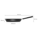 Patelnia Fiskars Hard Face 24 cm 1075458 z powłoką nieprzywierającą Ceratec