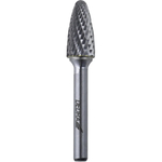 DEDRA 07F653 Frez trzpieniowy widiowy ostrołukowy zaokr. F 12x25 mm, trzpień 6 mm