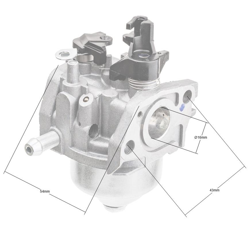 Gaźnik Loncin LC1P61FA – wymiary 1