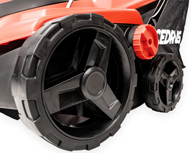 CEDRUS WE38 GREEN AREATOR 2-in-1 AERATOR + 2 ROLLERS 1800W / 38cm CEDWE38 - EWIMAX - OFFICIAL DISTRIBUTOR - AUTHORIZED DEALER CEDRUS