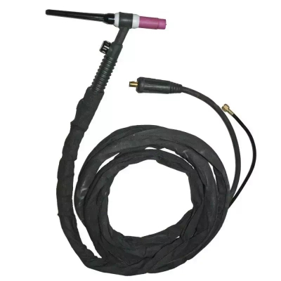 DEDRA DESTI010 Przewód spawalniczy TIG, uchwyt TIG, kabel 4 m, przewód gazowy 7 m