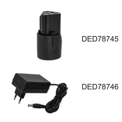 VRTAČKA/ŠROUBOVÁK, DEDRA DED7874 12V, 1,5AH LI-ION, SKLÍČIDLO 0,8-10MM, 20NM, 21+1 NASTAVENÍ TOČIVÉHO MOMENTU