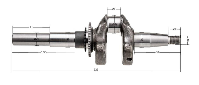 Wał korbowy Kasey silnik EX27 22E-20901-01