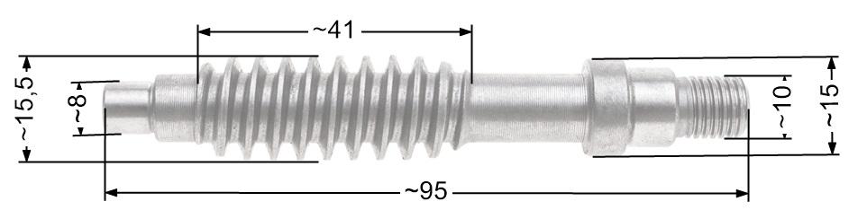 Wałek ślimakowy przekładni Nac WR8005-750 TIE75-W glebogryzarki elektryczne marketowe NZ454