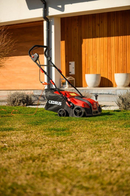CEDRUS WE38 GREEN AREATOR 2-in-1 AERATOR + 2 ROLLERS 1800W / 38cm CEDWE38 - EWIMAX - OFFICIAL DISTRIBUTOR - AUTHORIZED DEALER CEDRUS