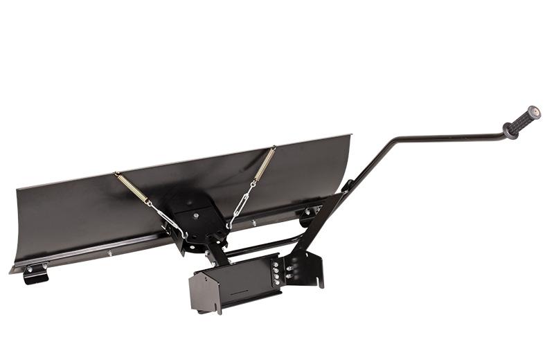 Pług traktorków MTD Cub Cadet 1200mm ACC0302 widok od tyłu z uchwytem sterującym