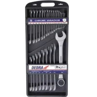DEDRA 1406K1 26 PC WRENCH SET.CRVPŁAS-OCZK.6-28,30,32,36MM CARTRIDGE