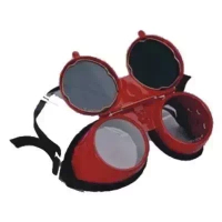 DEDRA DES020 Gogle spawalnicze metalowe uchylne 5 DIN, okulary ochronne do spawania