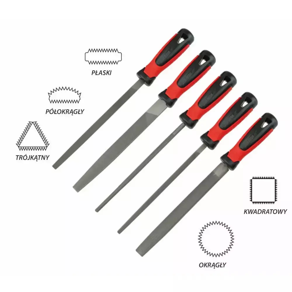 Zestaw pilników do metalu Dedra 06C007