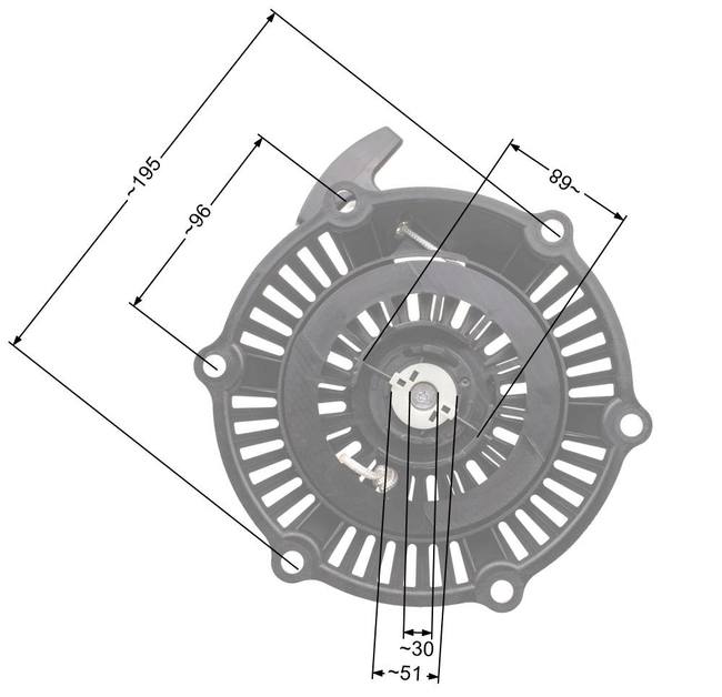 Stiga GGP SV200 Mountfield SP554 náhradní startér.118550161/1 NZ566