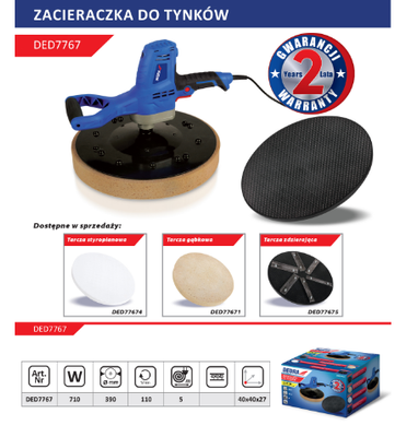 DEDRA DED7767 SURROUNDING PLASTER FOR SURROUNDING CONCRETE WALLS 400mm TARK 710 EWIMAX - OFFICIAL DISTRIBUTOR - AUTHORIZED DEALER DEDRA