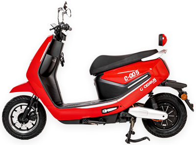 Cedrus Luyuan C-GO-5R-MB5 skuter elektryczny akumulatorowy motorower czerwony