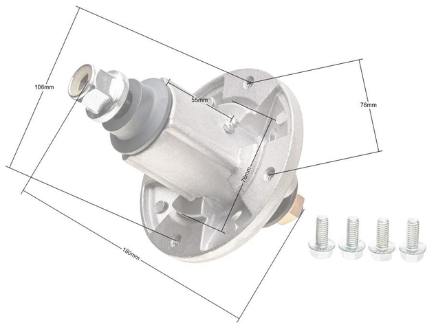 Adapter kosiarki John Deere 42cal gw7ram 510032