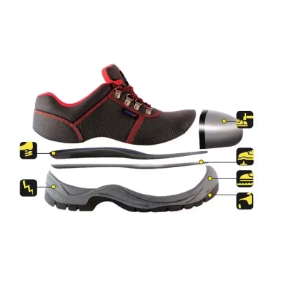 DEDRA BH9P1A-37 Półbuty Bezpieczne BHP Skórzane S1P SRC Buty Ochronne Robocze r.37