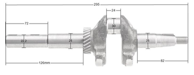 Loncin LC1P70FCD-F LC1P70FC-F-E5 LC1P68FA crankshaft 130290324-0001