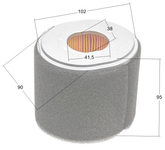 Loncin air filter kpl. oval G340F G390F G420F ORIGINAL PART 180100035-0001