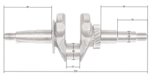 Loncin LC80WB30-4.5Q LC168F-2 crankshaft ORIGINAL PART 130290053-0001