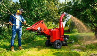 Cedrus RB05 PRO-HE Rębak Rozdrabniacz Spalinowy Do Gałęzi 15 KM 12 cm Hydrauliczny