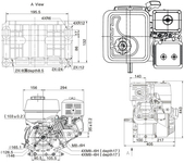 SILNIK LONCIN G420FD-A Z ROZRUSZNIKIEM SPALINOWY BENZYNOWY 15 KM WAŁ 25 mm MOTOR HONDA GX420 - EWIMAX - OFICJALNY DYSTRYBUTOR - AUTORYZOWANY DEALER LONCIN