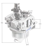Loncin LC1P65FA carburetor ORIGINAL PART