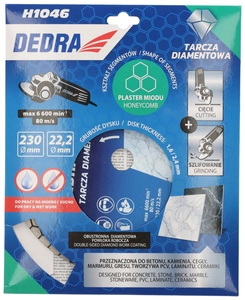 DIAMANTOVÁ ČEPEL 230MM VOŠTINOVÁ DEDRA