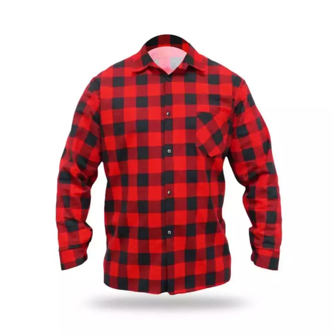 Red flannel shirt, size.XL, 100% cotton