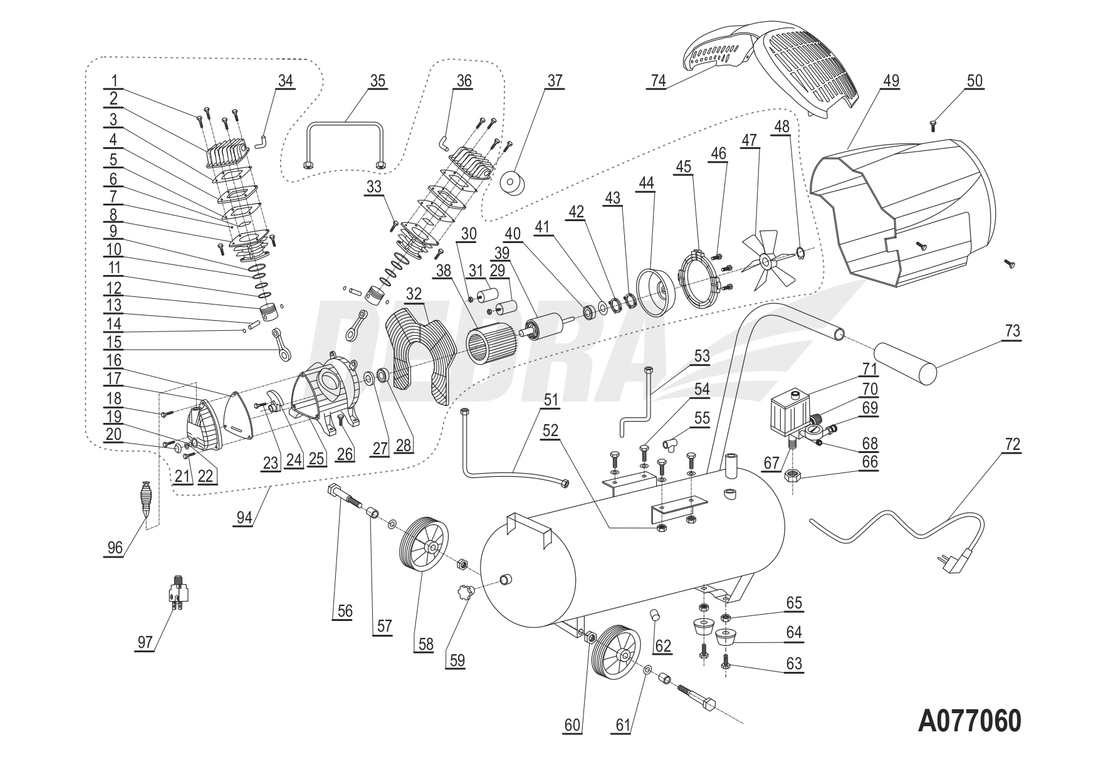 ZESPÓŁ NAPĘDOWY KPL DEDRA zdjęcie 1