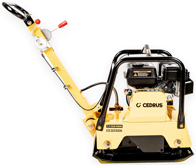 CEDRUS ZG06 SOIL COMPACTOR REVERSIBLE PLATE COMPACTOR FRONT/REAR 122 KG /6.5KM + TRANSPORT WHEELS + MAT ZG 06 - AUTHORIZED CEDRUS DEALER