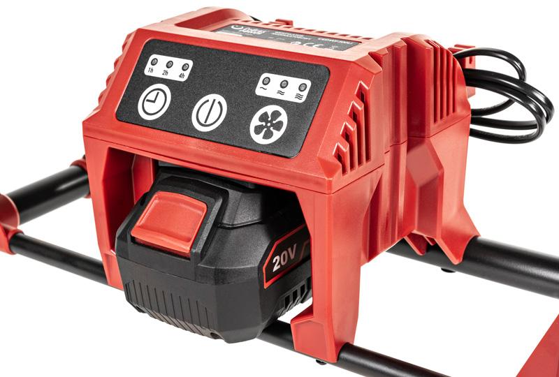 Panel sterowania CEDRUS WF300LI i gniazdo akumulatora 20V