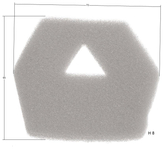 CEDRUS chainsaw air filter CEDPS25-10T 370171