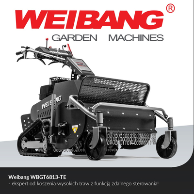 WEIBANG WBGT6813-TE GRUBBER GRUBBER PROFI CEPOVÁ SEKAČKA PÁSOVÁ DIESELOVÁ HYBRIDNÍ SEKAČKA ZAHRADNÍ PREMIUM WEIBANG WBGT6813-TE VELOCITY - OFICIÁLNÍ DISTRIBUTOR - AUTORIZOVANÝ PRODEJCE WEIBANG